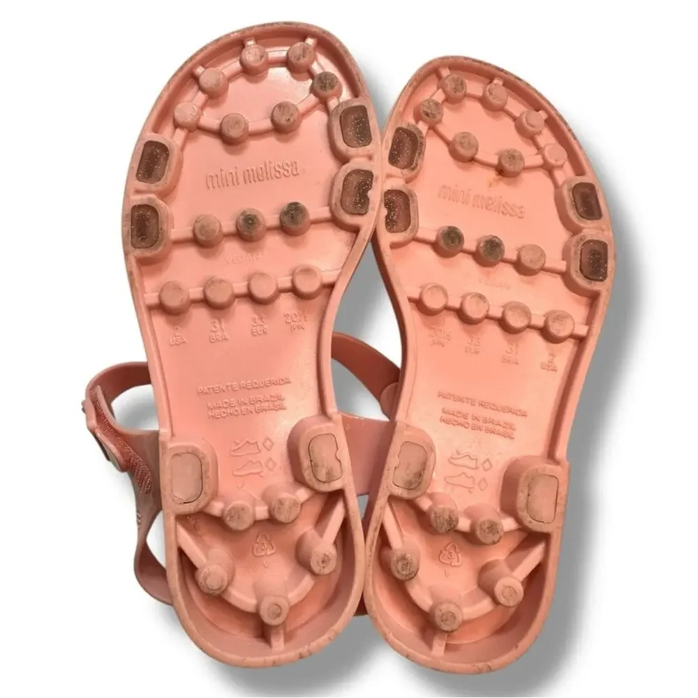 Mini Melissa - Kids Mar Wave Sandal Sparkle Pink